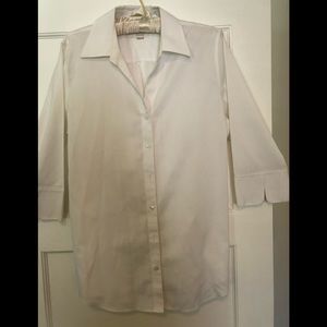 Chico’s classic white No-Iron tunic